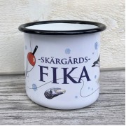 Emaljmugg skärgårdsfika